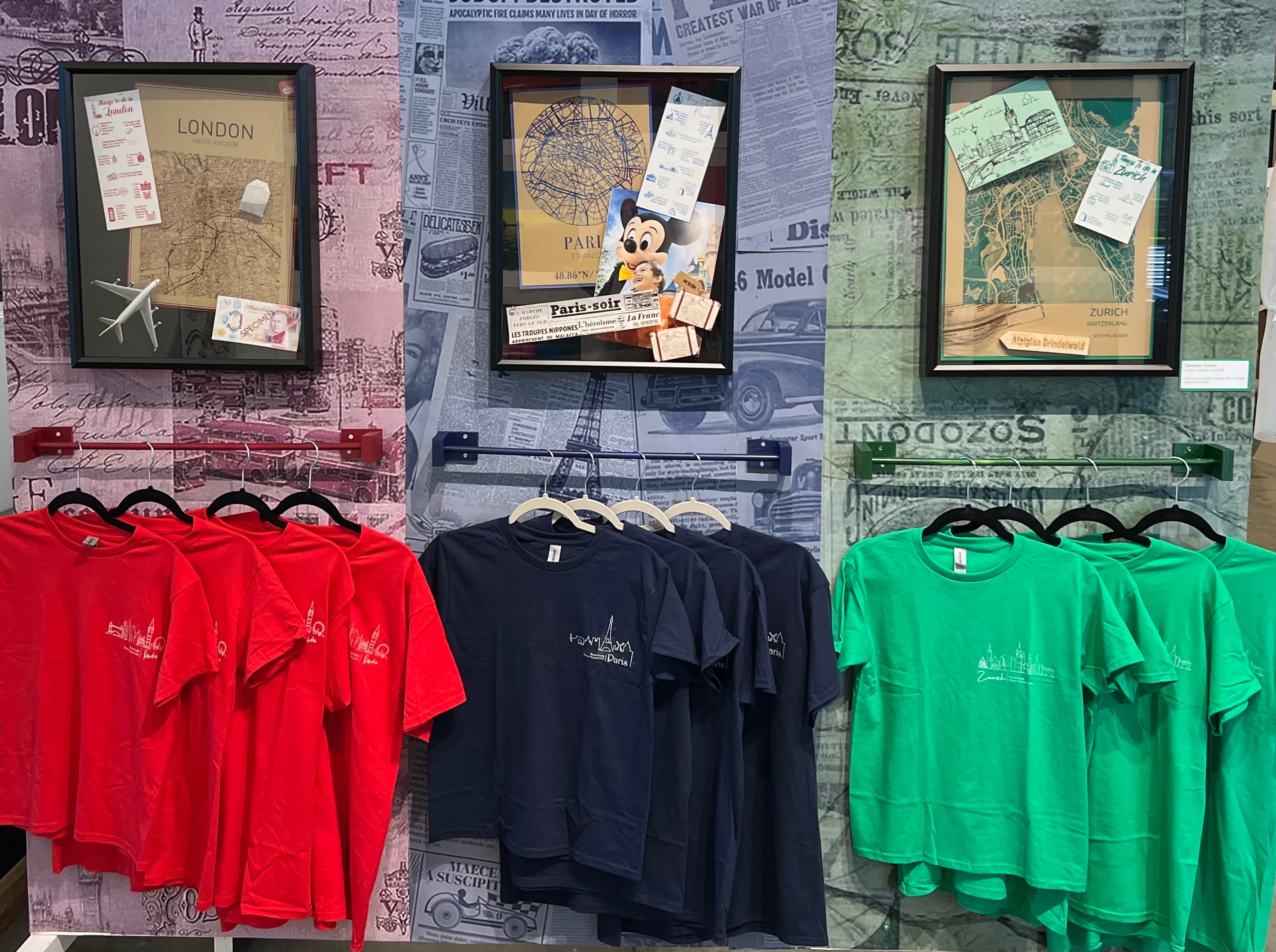 European Memories - Shadow boxes and vacation shirts