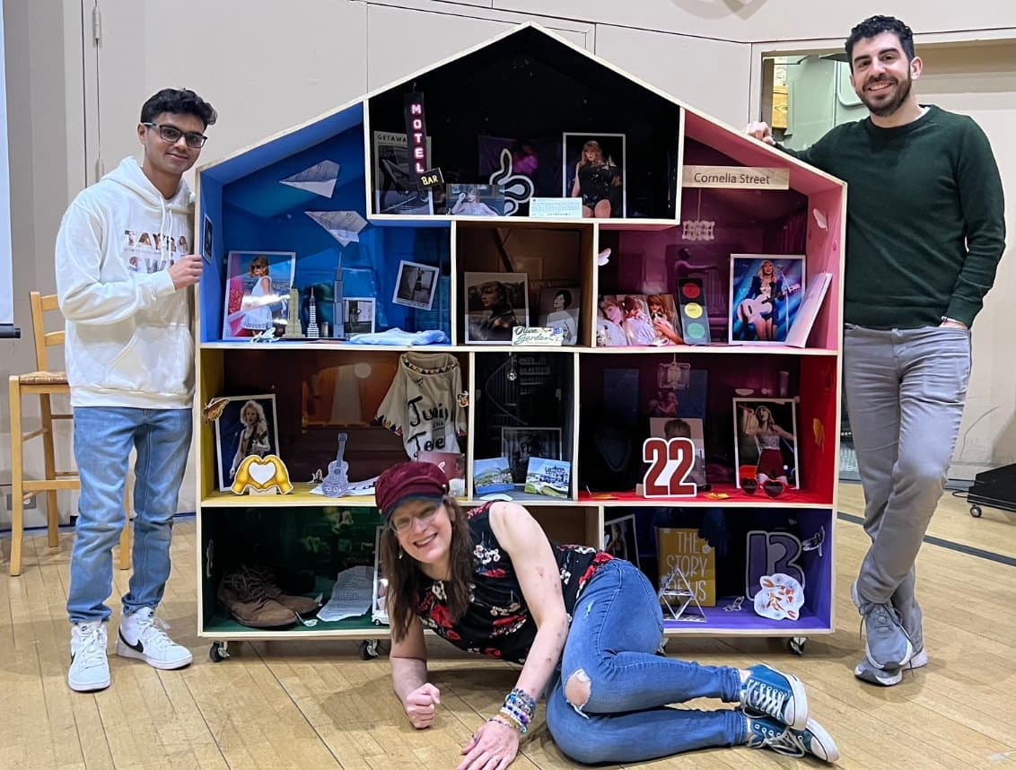 Lover House (Cameron's Version) - Complete wooden sculpture with all nine Taylor Swift eras